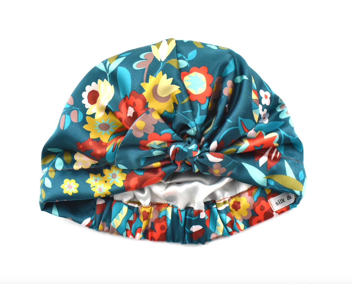 Luxury Silk Turban & Head wrap - Liberty of London Floral Ballet printed silk satin