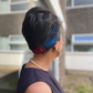 Blue & Claret Red Split Twisted Turban hairband and neck scarf in Mulberry Silk - 100% pure silk satin - Silk & Lawn