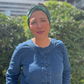 Silk Twisted Turban hairband and neck scarf in Racing Green Mulberry Silk - 100% pure silk satin - Silk & Lawn