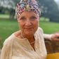 Ladies Turban Hat - Liberty of London Winter print - Silk & Lawn
