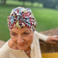 Ladies Turban Hat - Liberty of London Winter print - Silk & Lawn