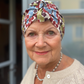 Small Ladies Turban Hat - Liberty of London Winter print - Silk & Lawn