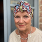 Small Ladies Turban Hat - Liberty of London Winter print - Silk & Lawn