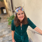 Medium Twisted Turban Headband - Liberty of London Winter print - Silk & Lawn