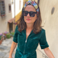 Medium Twisted Turban Headband - Liberty of London Winter print - Silk & Lawn