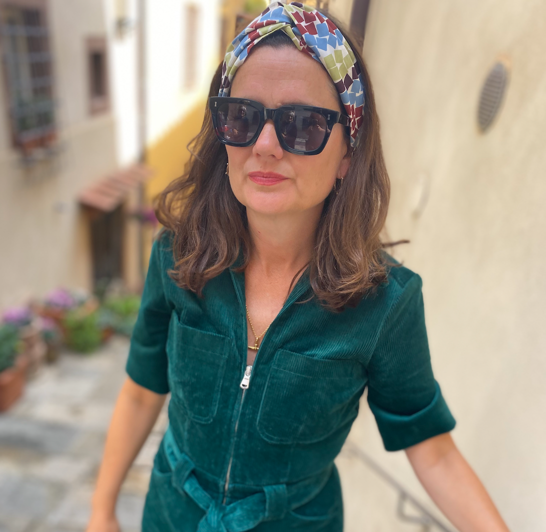 Medium Twisted Turban Headband - Liberty of London Winter print - Silk & Lawn