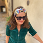 Medium Twisted Turban Headband - Liberty of London Winter print - Silk & Lawn