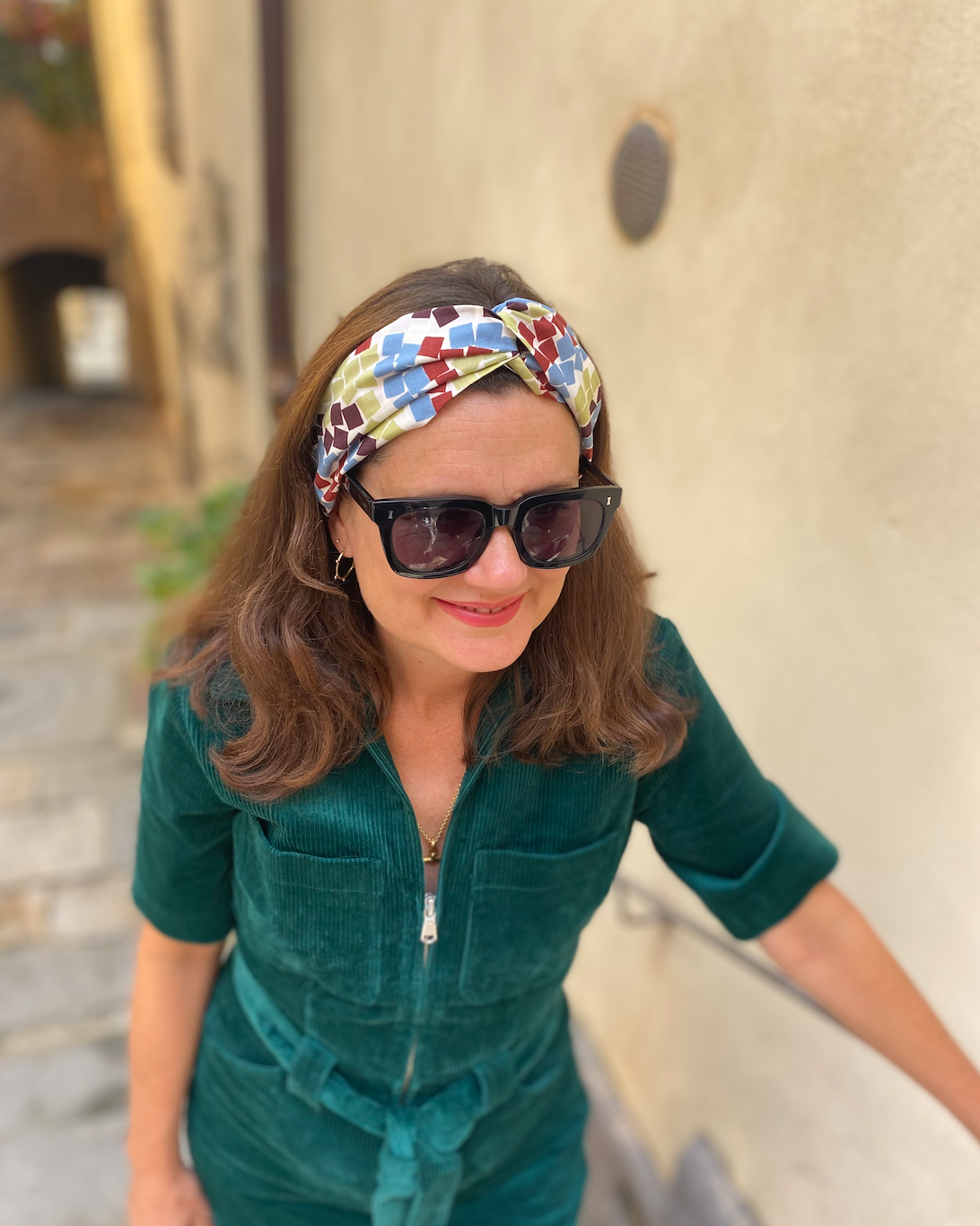 Medium Twisted Turban Headband - Liberty of London Winter print - Silk & Lawn