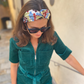 Medium Twisted Turban Headband - Liberty of London Winter print - Silk & Lawn