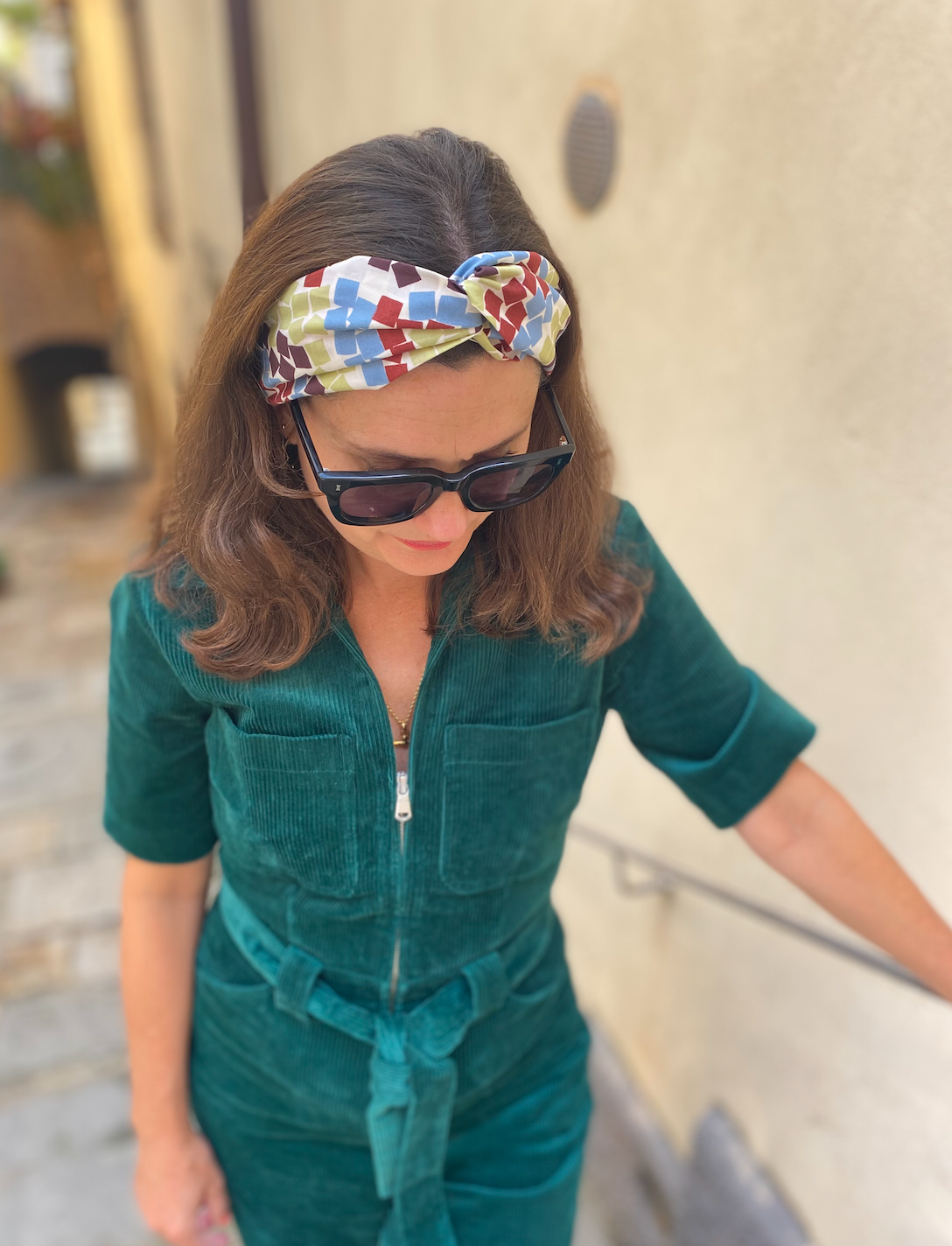 Medium Twisted Turban Headband - Liberty of London Winter print - Silk & Lawn