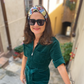 Medium Twisted Turban Headband - Liberty of London Winter print - Silk & Lawn
