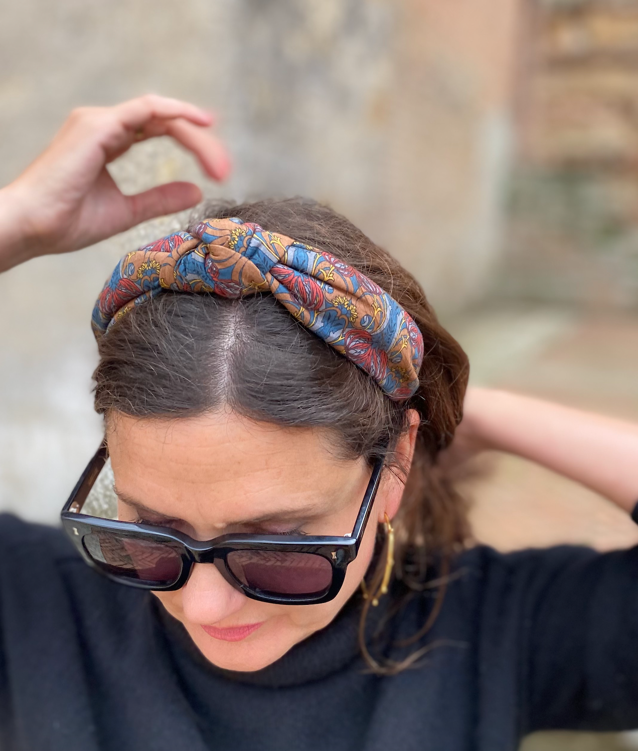 Classic Knot head band - Vintage Liberty of London William Morris print