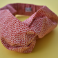 Red and White Floral Twisted Turban hairband and neck scarf - Tot Knots of Brighton