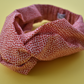 Red and White Floral Twisted Turban hairband and neck scarf - Tot Knots of Brighton