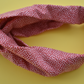 Red and White Floral Twisted Turban hairband and neck scarf - Tot Knots of Brighton