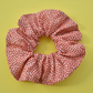 Red and White Floral Scrunchie - Tot Knots of Brighton