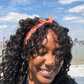 Ladies Tot Knot hairband - Red and White Floral - Tot Knots of Brighton