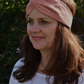 Red and White Floral Twisted Turban hairband and neck scarf - Tot Knots of Brighton