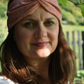 Red and White Floral Twisted Turban hairband and neck scarf - Tot Knots of Brighton