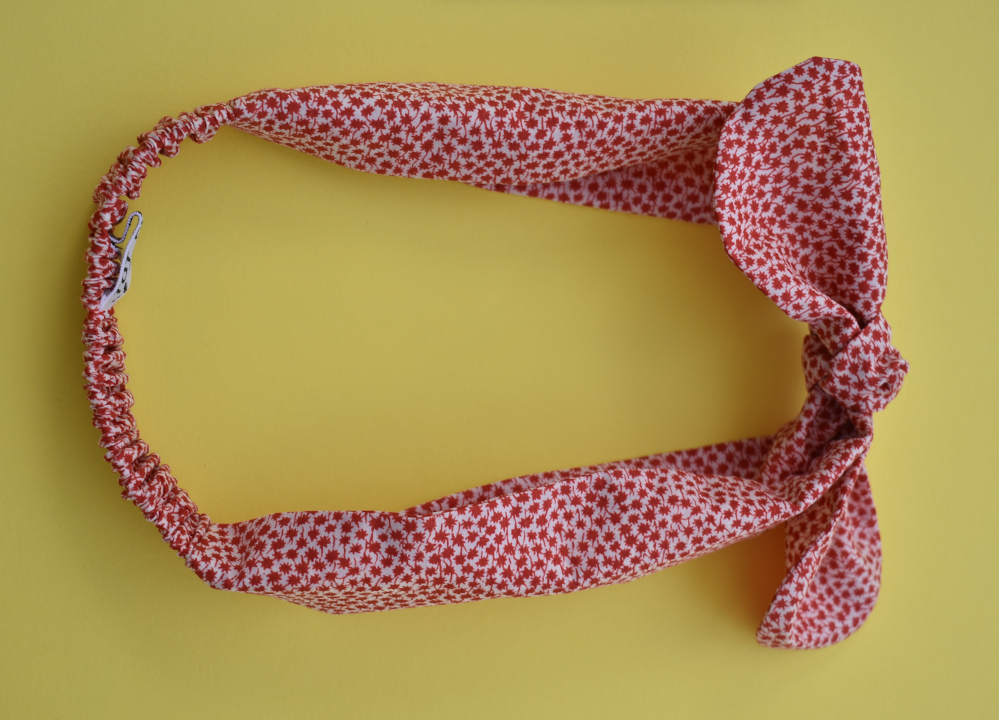 Tot Knot hairband - Liberty of London Red and White Ditsy Floral - Tot Knots of Brighton
