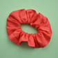 Coral Red Scrunchie - Tot Knots of Brighton