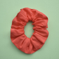Coral Red Scrunchie - Tot Knots of Brighton