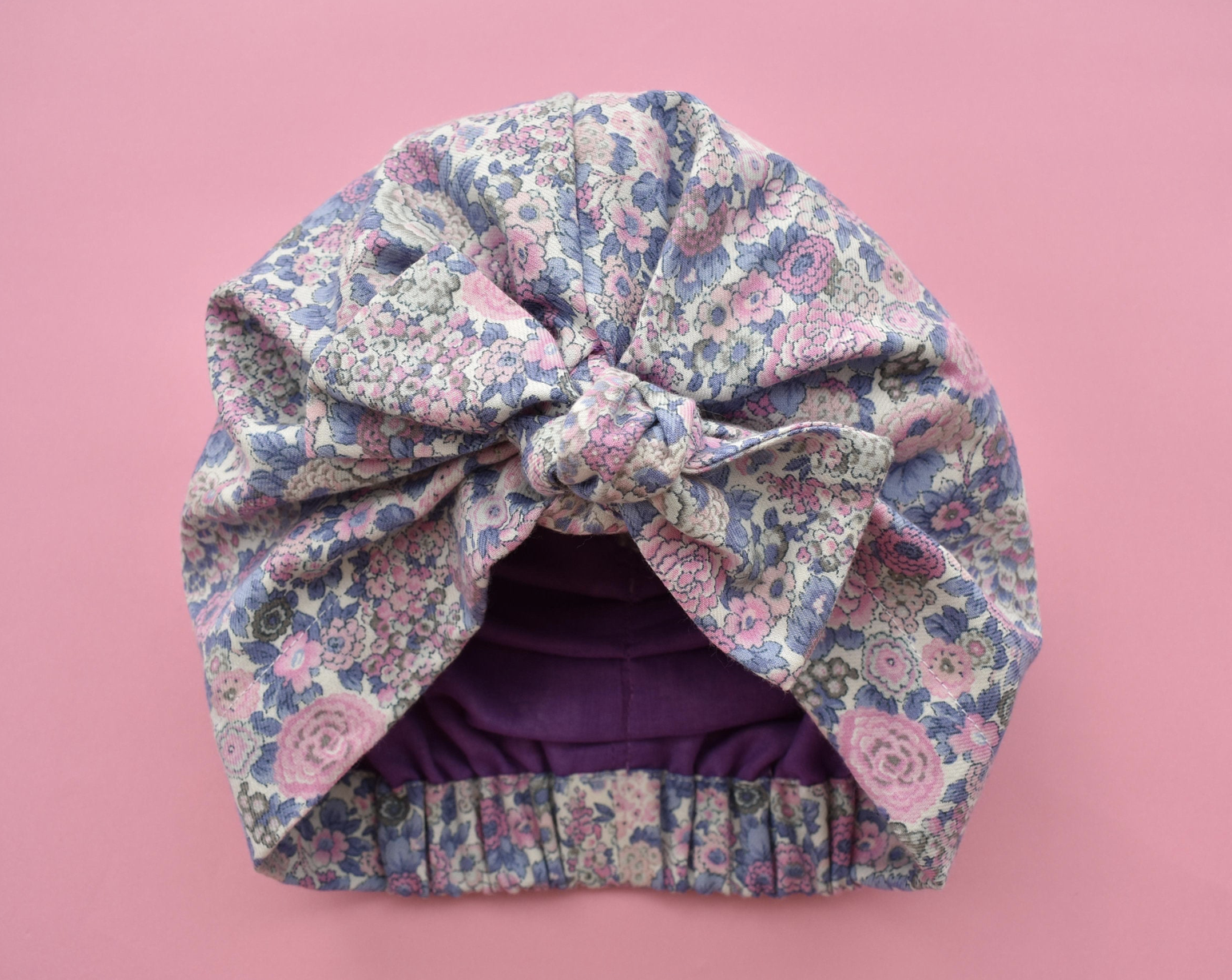 Little Land Girl & Baby Turban Hat - Liberty Rose Floral - Tot Knots of Brighton