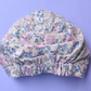 Ladies Turban Hat - Pink and Blue Winter Rose Floral Liberty of London - Tot Knots of Brighton