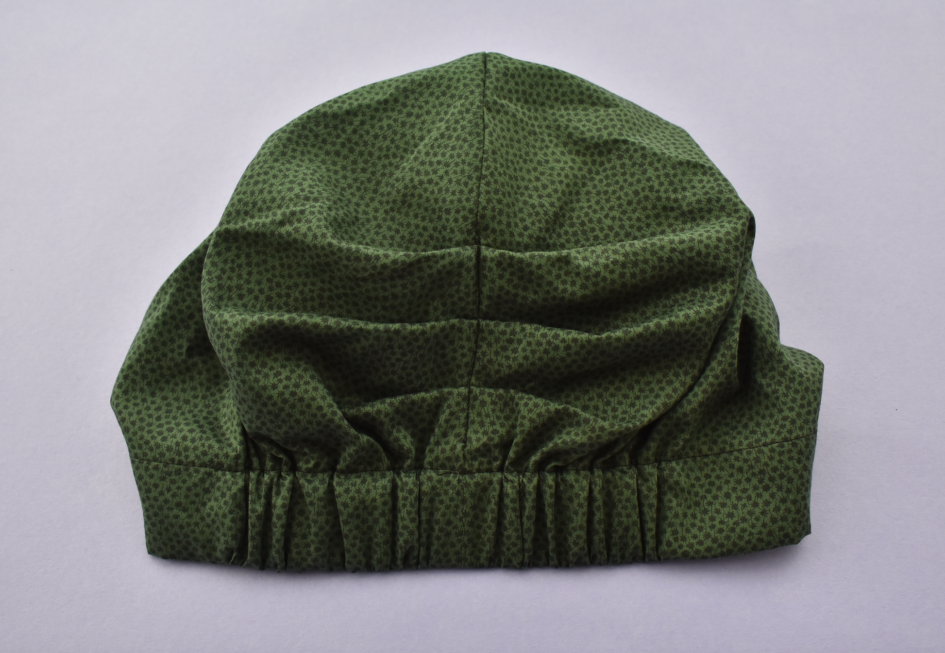 Ladies Turban Hat - Green and Black Marco Liberty of London print - Tot Knots of Brighton