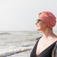 Salty Sea Knot - Swimming Cap Topper - Swim Turban - Red Marco - Silk & Lawn