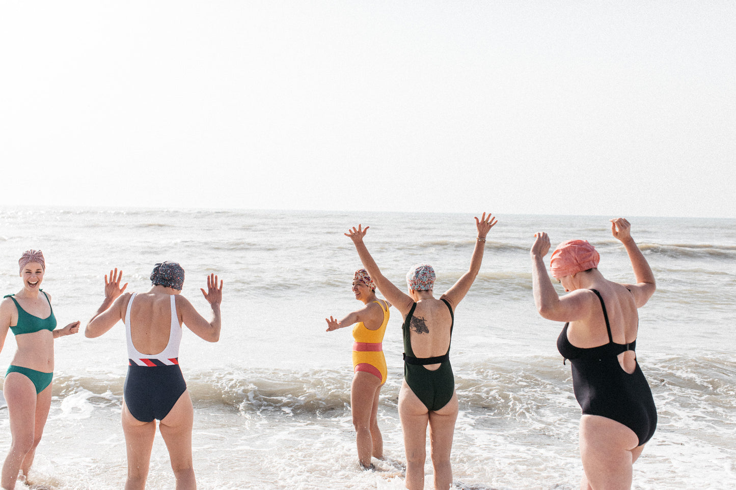 Salty Sea Knot - Swimming Cap Topper - Swim Turban - Vintage Liberty Adejade - Silk & Lawn