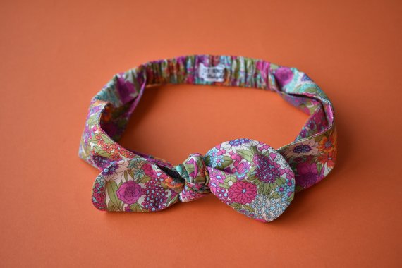Tot Knot hairband - Foxgloves - Tot Knots of Brighton