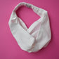White Twisted Turban hairband and neck scarf - Tot Knots of Brighton