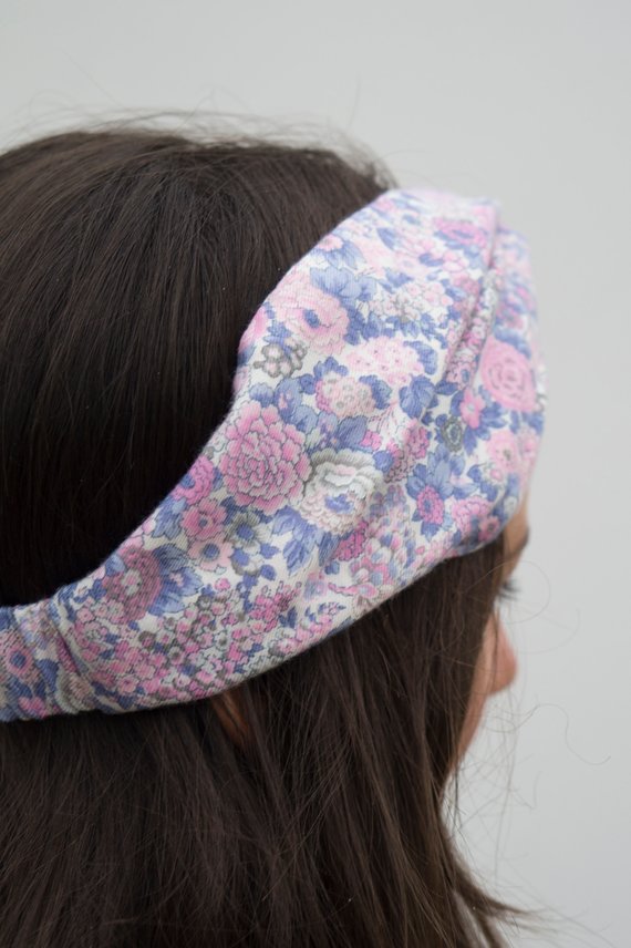Winter Rose Twisted Turban hairband and neck scarf - Tot Knots of Brighton