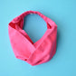 Liberty Pink Twisted Turban hairband and neck scarf - Tot Knots of Brighton