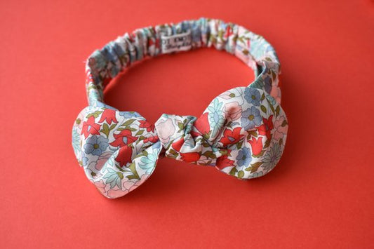 Tot Knot hairband for kids -Liberty of London Poppy and Daisy - Tot Knots of Brighton