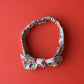 Ladies Tot Knot hairband- Red and Blue Poppies and Daisies - Tot Knots of Brighton