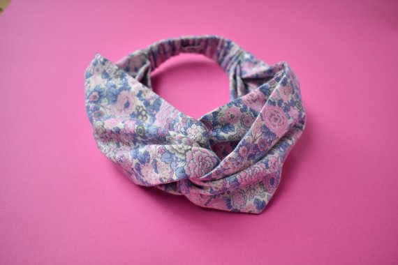 Winter Rose Twisted Turban hairband and neck scarf - Tot Knots of Brighton