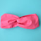 Liberty Pink Twisted Turban hairband and neck scarf - Tot Knots of Brighton