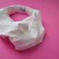 White Twisted Turban hairband and neck scarf - Tot Knots of Brighton
