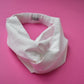 White Twisted Turban hairband and neck scarf - Tot Knots of Brighton
