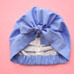 Ladies Turban Hat - Liberty of London Periwinkle Blue - Tot Knots of Brighton