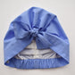Ladies Turban Hat - Liberty of London Periwinkle Blue - Tot Knots of Brighton