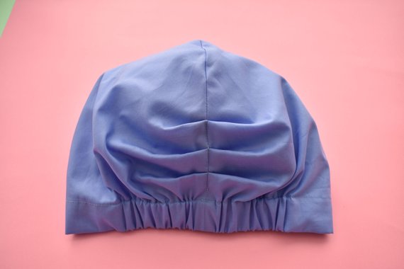 Ladies Turban Hat - Liberty of London Periwinkle Blue - Tot Knots of Brighton