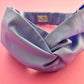 Ladies Twisted Turban Headband - Liberty of London Periwinkle Blue - Tot Knots of Brighton