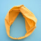 Yellow Twisted Turban hairband and neck scarf - Tot Knots of Brighton