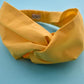 Yellow Twisted Turban hairband and neck scarf - Tot Knots of Brighton