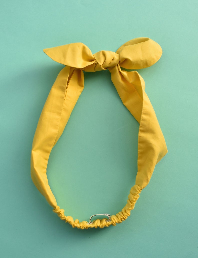 Ladies Tot Knot hairband - Liberty of London Yellow - Tot Knots of Brighton