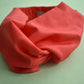 Coral Red Liberty of London  - Twisted Turban hairband and neck scarf - Tot Knots of Brighton