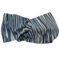 Twisted Turban Headband - Liberty of London Blue Martin Stripe print - Silk & Lawn
